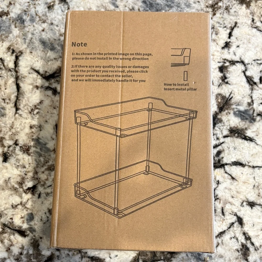 Clear Acrylic Two-Tier Organizer